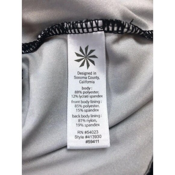 Athleta Tic Tac Toe Yoga Tank Top Size XS Racerback Gathered Waist - Picture 6 of 10